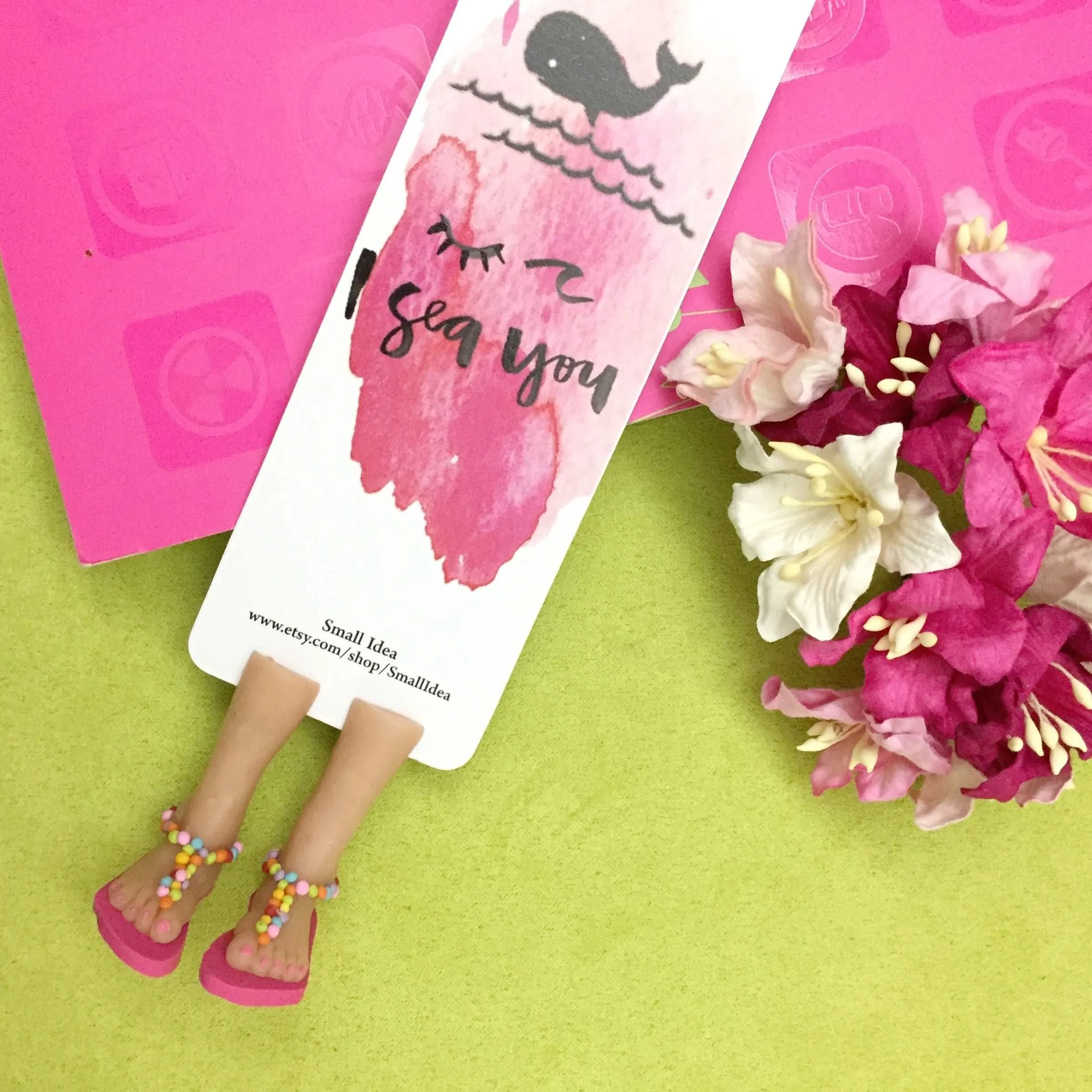 Sea Lover Handmade Miniature Leggy Bookmark