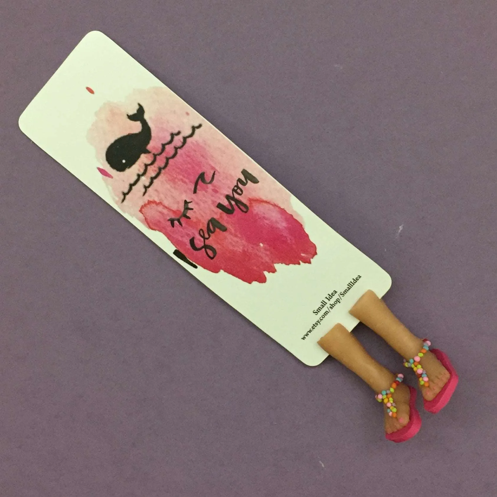 Sea Lover Handmade Miniature Leggy Bookmark