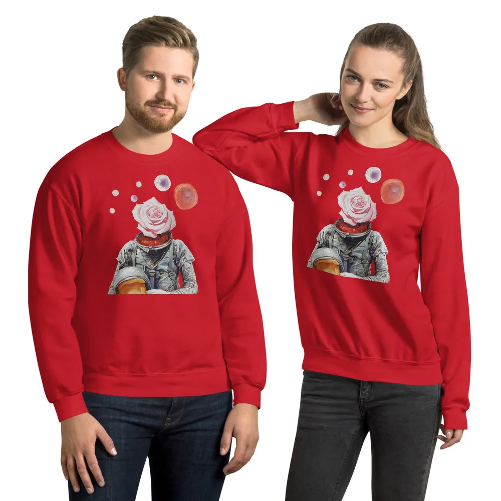 Spaceman Rose Unisex Sweatshirt