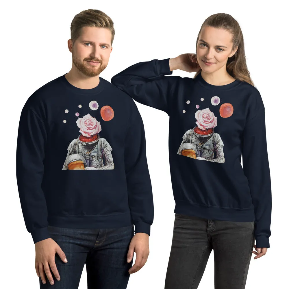 Spaceman Rose Unisex Sweatshirt