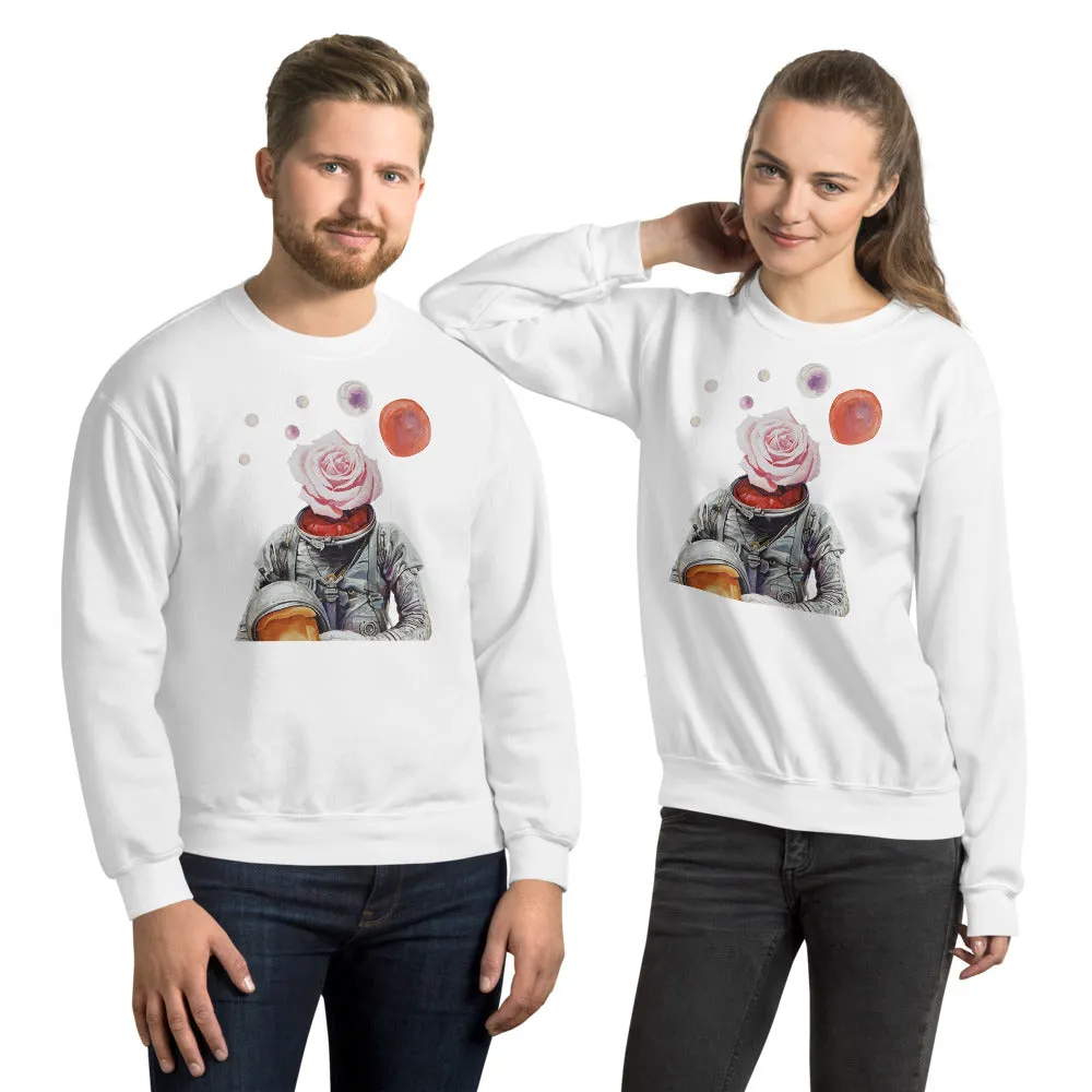 Spaceman Rose Unisex Sweatshirt