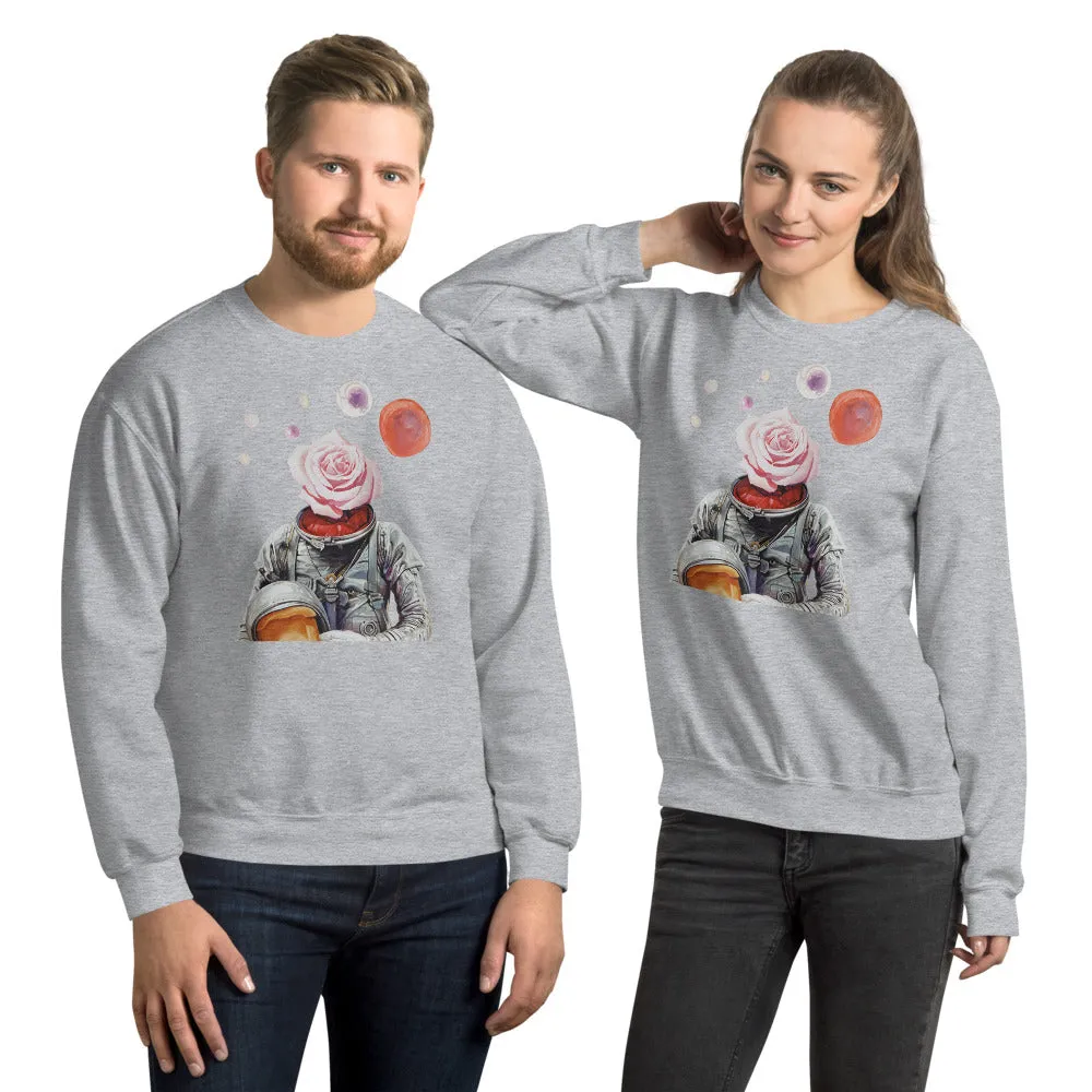 Spaceman Rose Unisex Sweatshirt