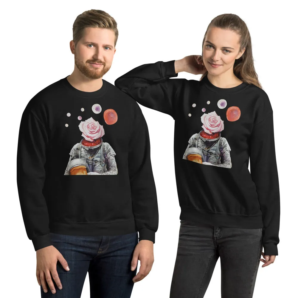 Spaceman Rose Unisex Sweatshirt